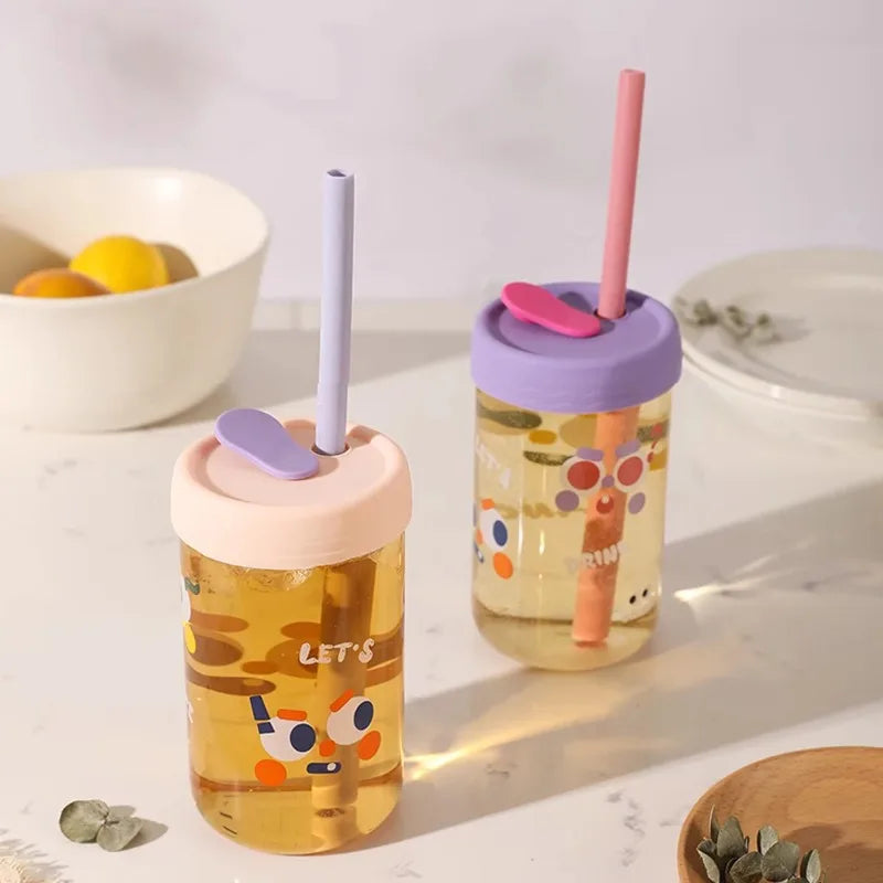 Reusable straw set