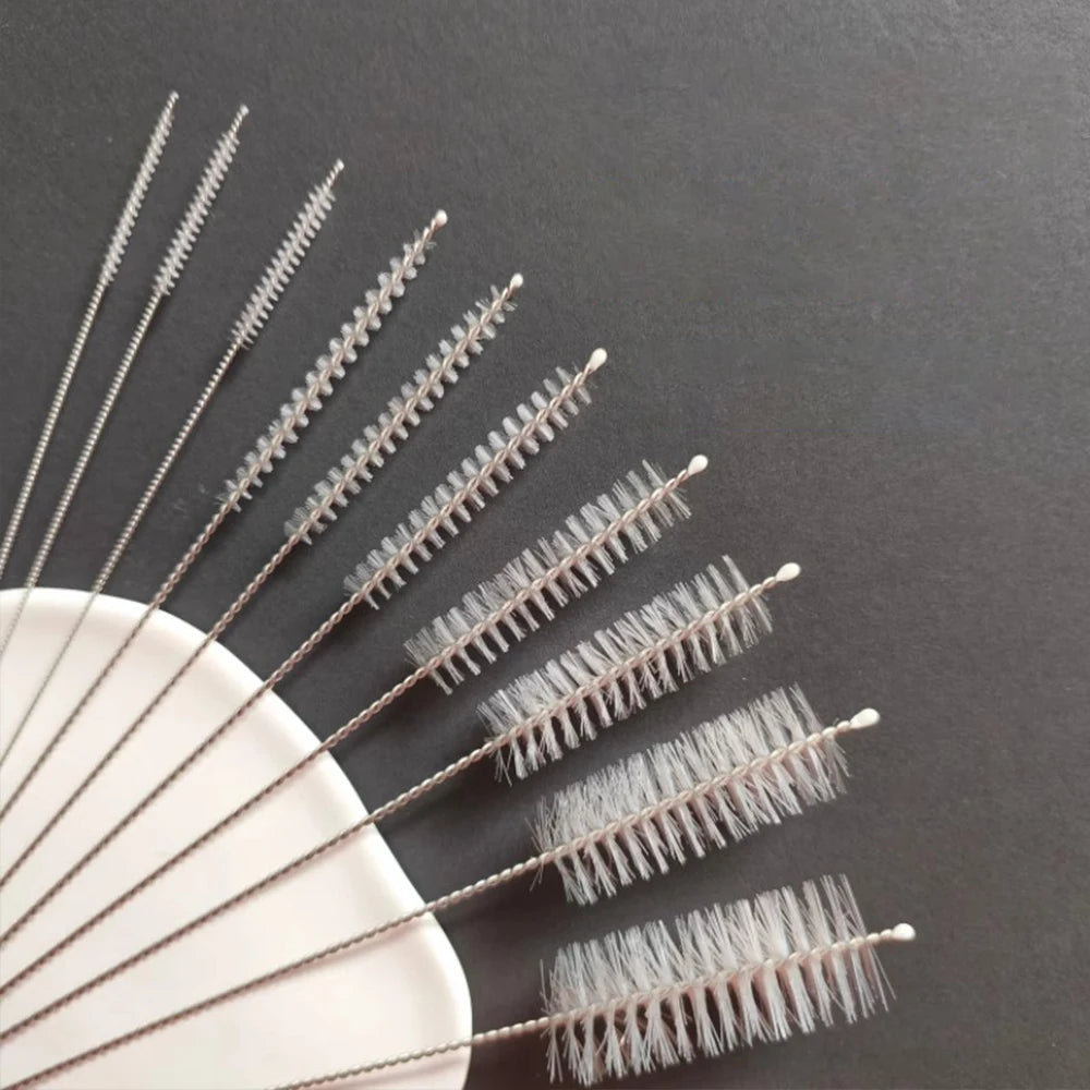 Different widths of nylon tube cleaning brushes