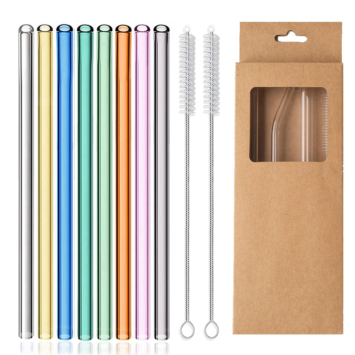 Blendiva Borosilicate Glass Straws – Straight or Bent