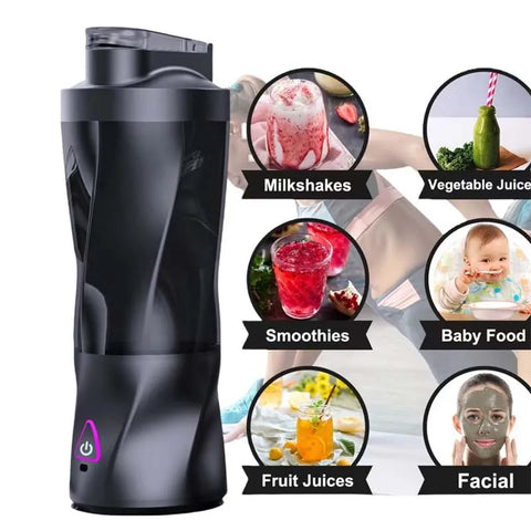 Portable blender with fruit