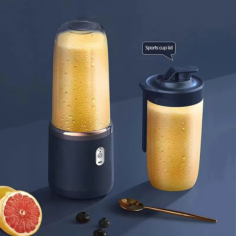 Portable six-blade blender with cup