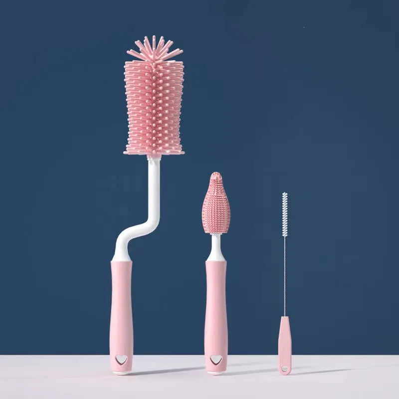 Blendiva Silicone Bottle and Straw Brush Set