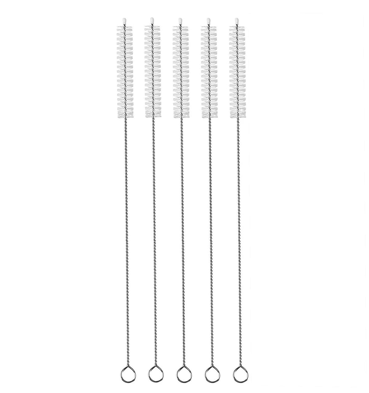 Extra-long straw cleaning brush set