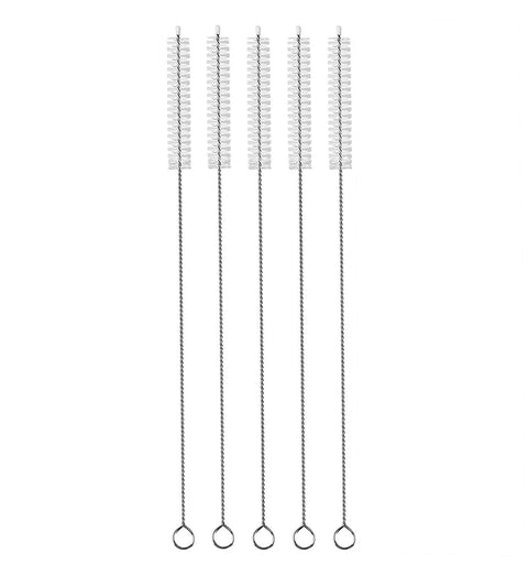 Extra-long straw cleaning brush set