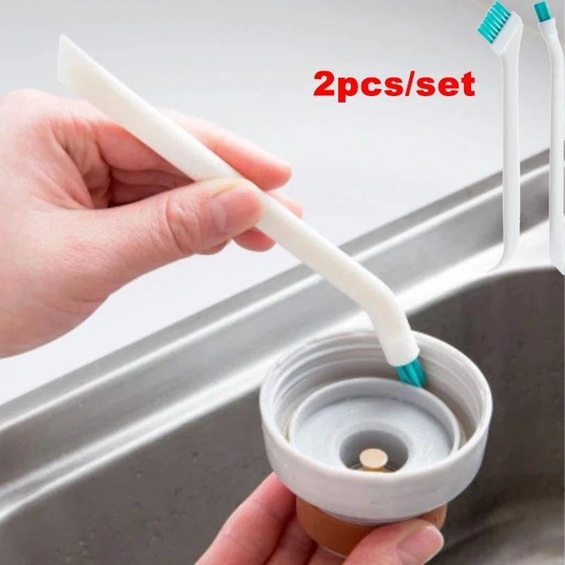 Two narrow detail brushes for blender and bottle cleaning