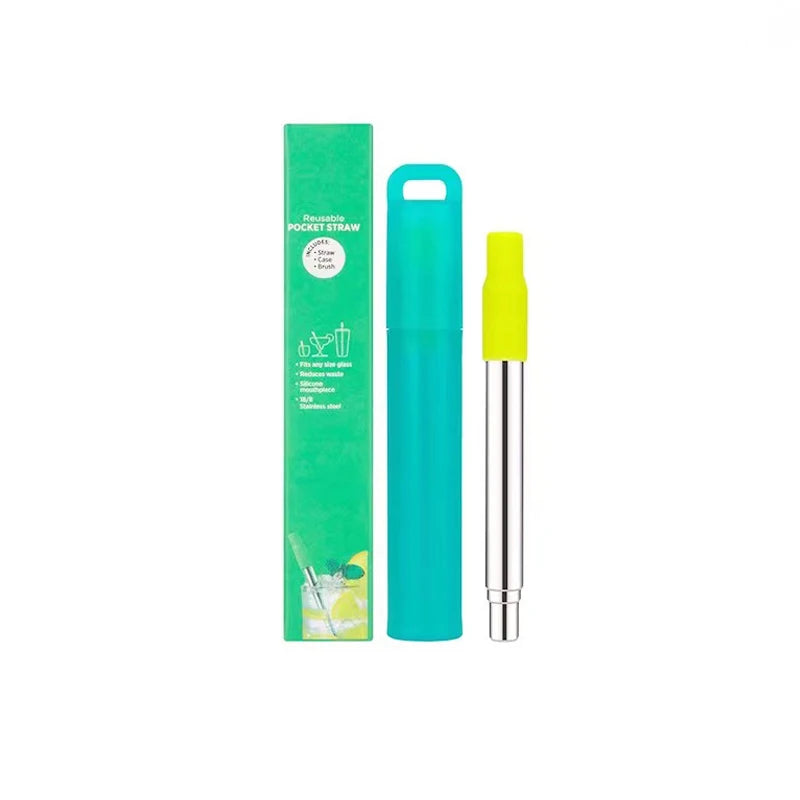 Blendiva Telescopic Stainless Steel Straw – Portable Set