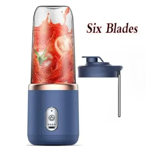 Portable blender prepared for making an individual drink