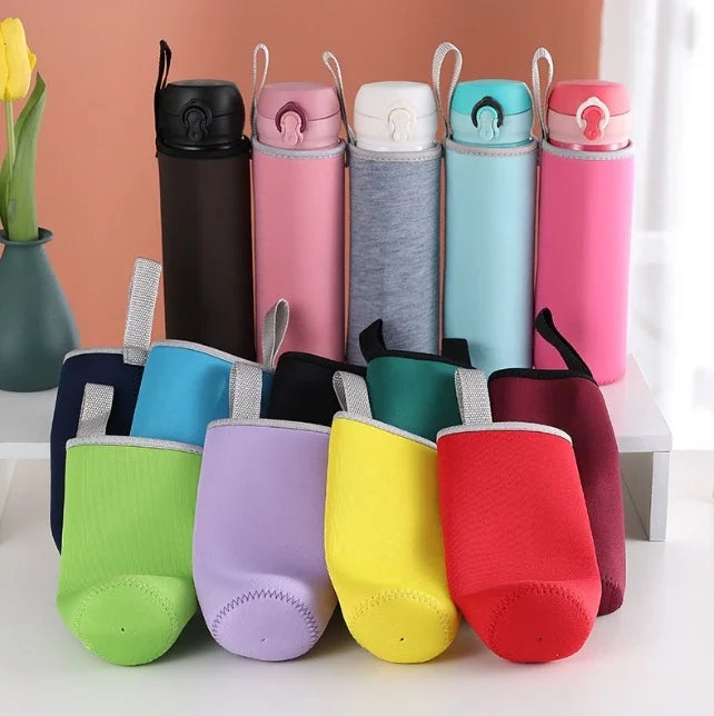 Pink 550ml neoprene bottle sleeve