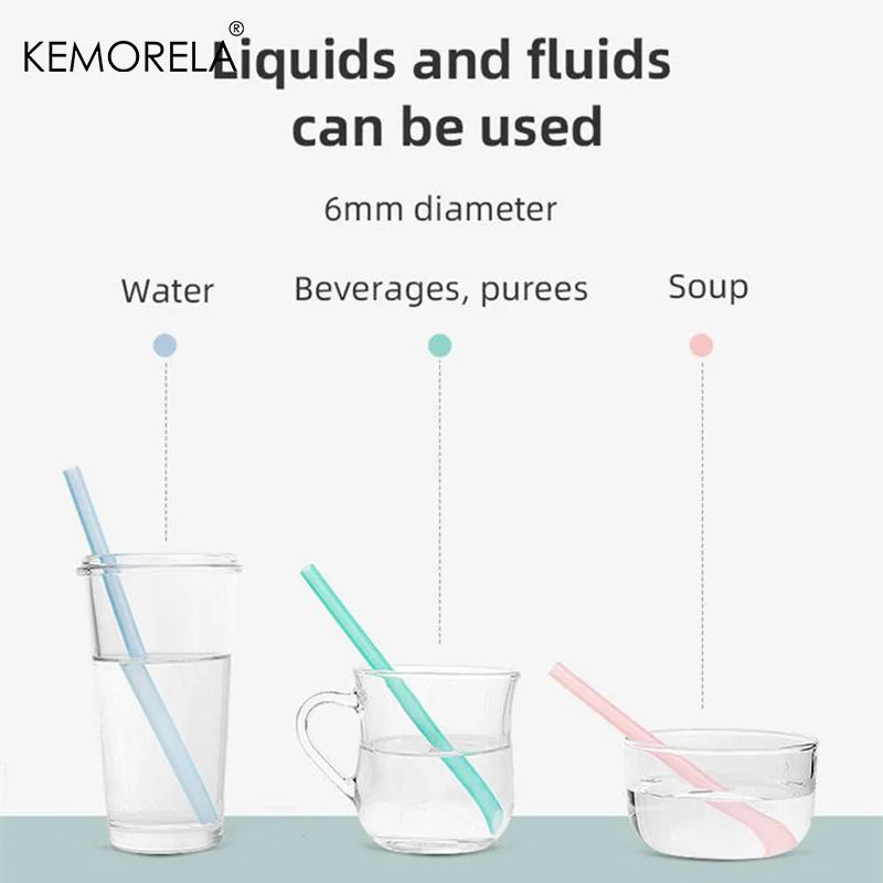 Silicone straws for smoothies