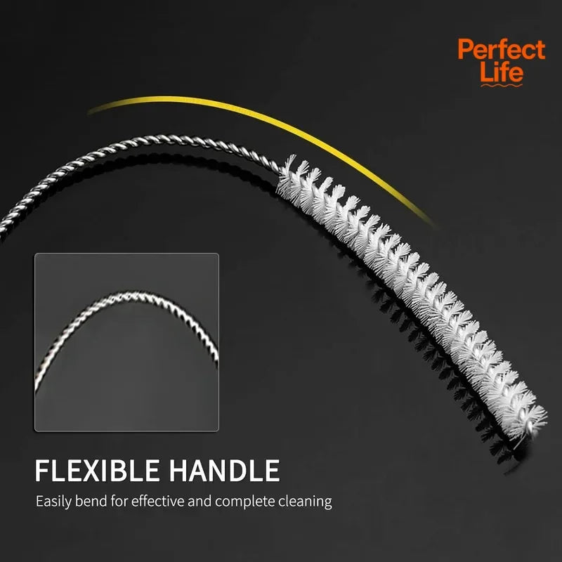 Slim brushes for straws and bottle tubes