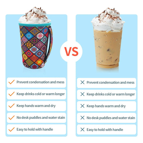 Pattern options for a three-piece tumbler sleeve set