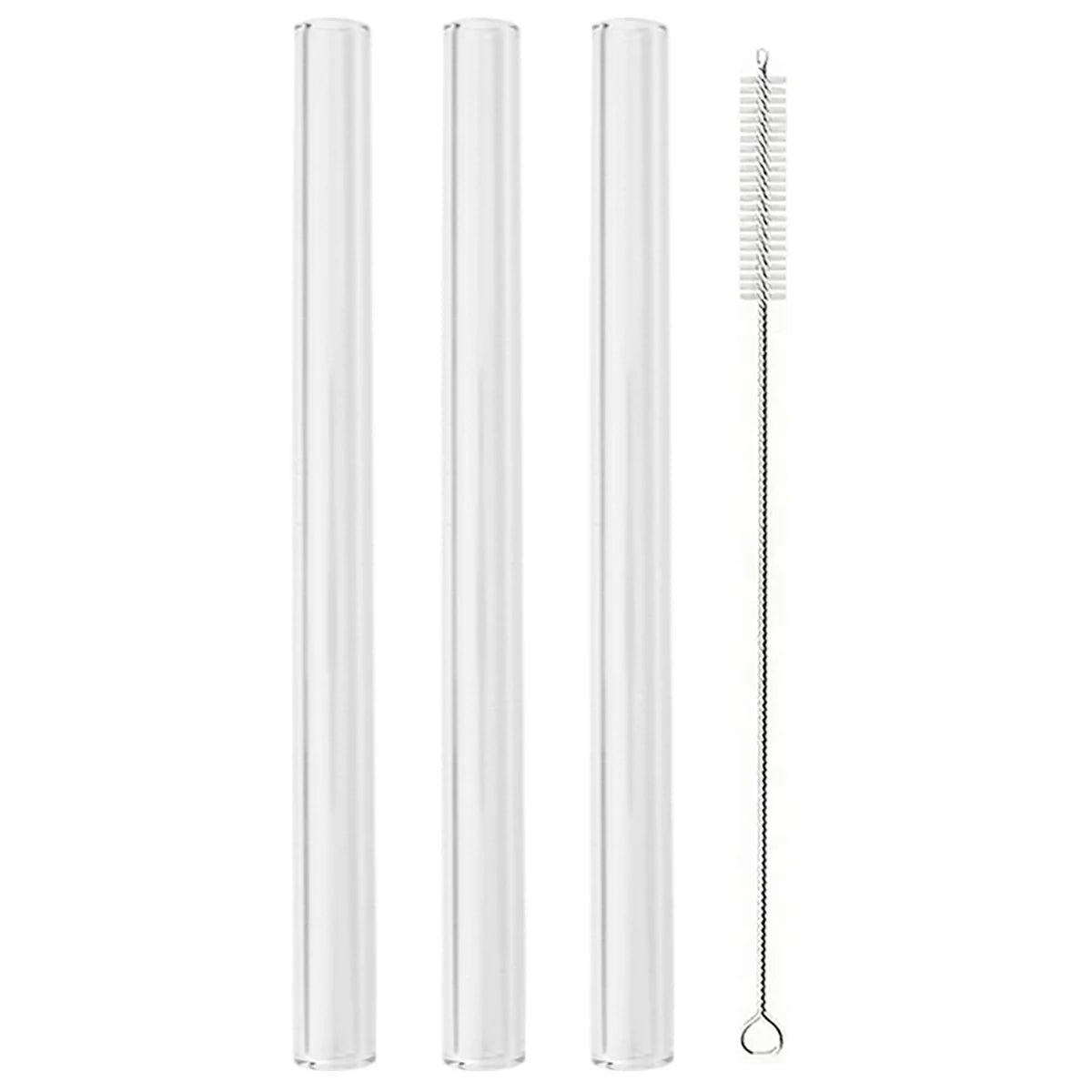 Blendiva Borosilicate Glass Straws – 3-Piece Set