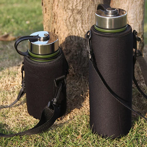 Portable neoprene bottle sleeve