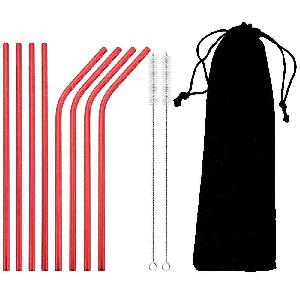 Blendiva 304 Stainless Steel Straws – 11-Piece Set