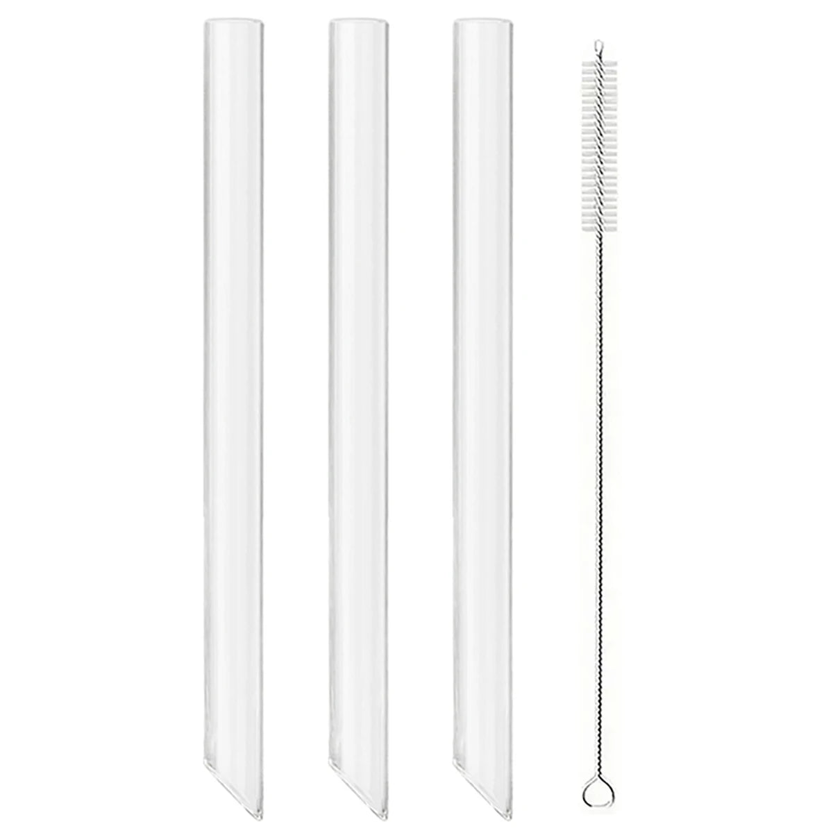 Blendiva Borosilicate Glass Straws – 3-Piece Set