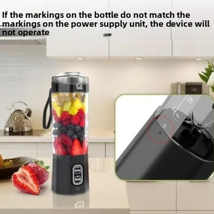 Portable blender in a kitchen