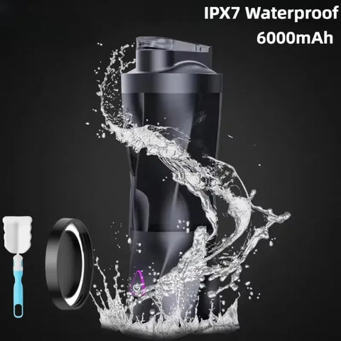 Portable blender with fruit